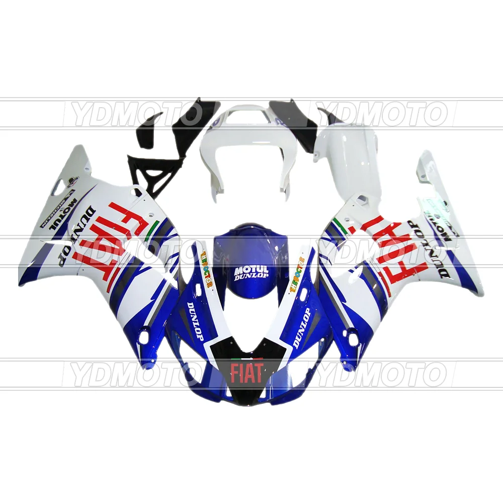 

New Motorcycle Fairing Kits ABS Injection Mold Fairings For Yamaha YZF R1 98 99 YZF-R1 1998 1999 FIAT Blue And White
