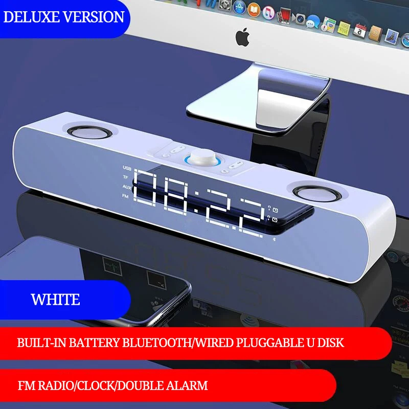 Часы Будильник SH16 компьютер аудио Настольный ТВ активные мультимедия небольшая