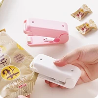 colorful portable handheld household electronic mini heat sealing machine plastic food snacks bag packing sealer tool