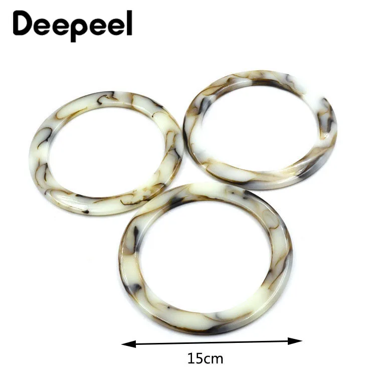 Deepeel 2/4pcs15cm Дамская рамка для кошелька уплотнительное кольцо Пряжка из смолы