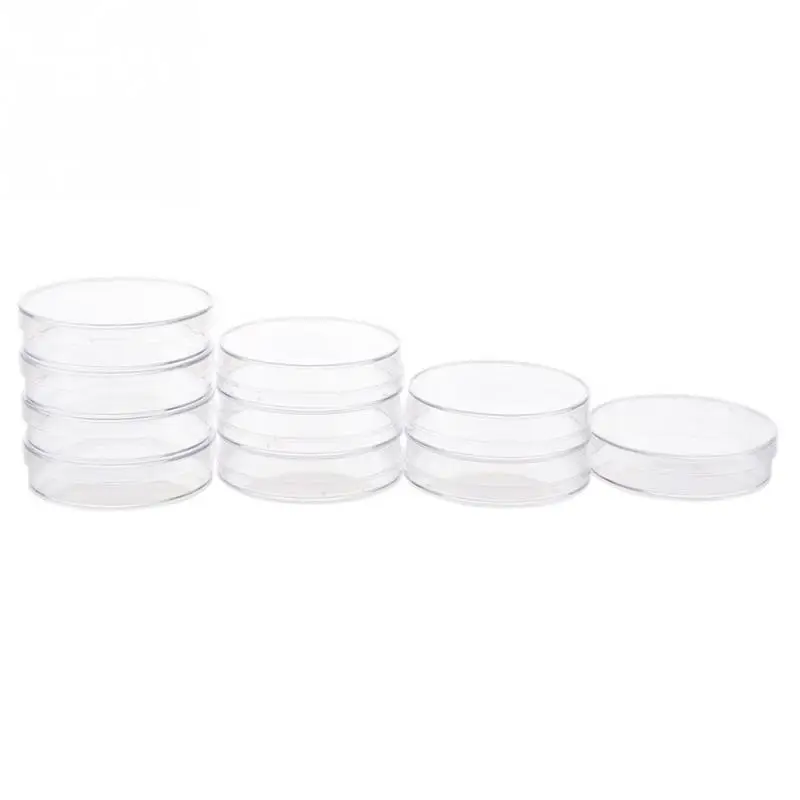 

10 pieces of polystyrene sterile petri dishes for laboratory medical biology science laboratory supplies