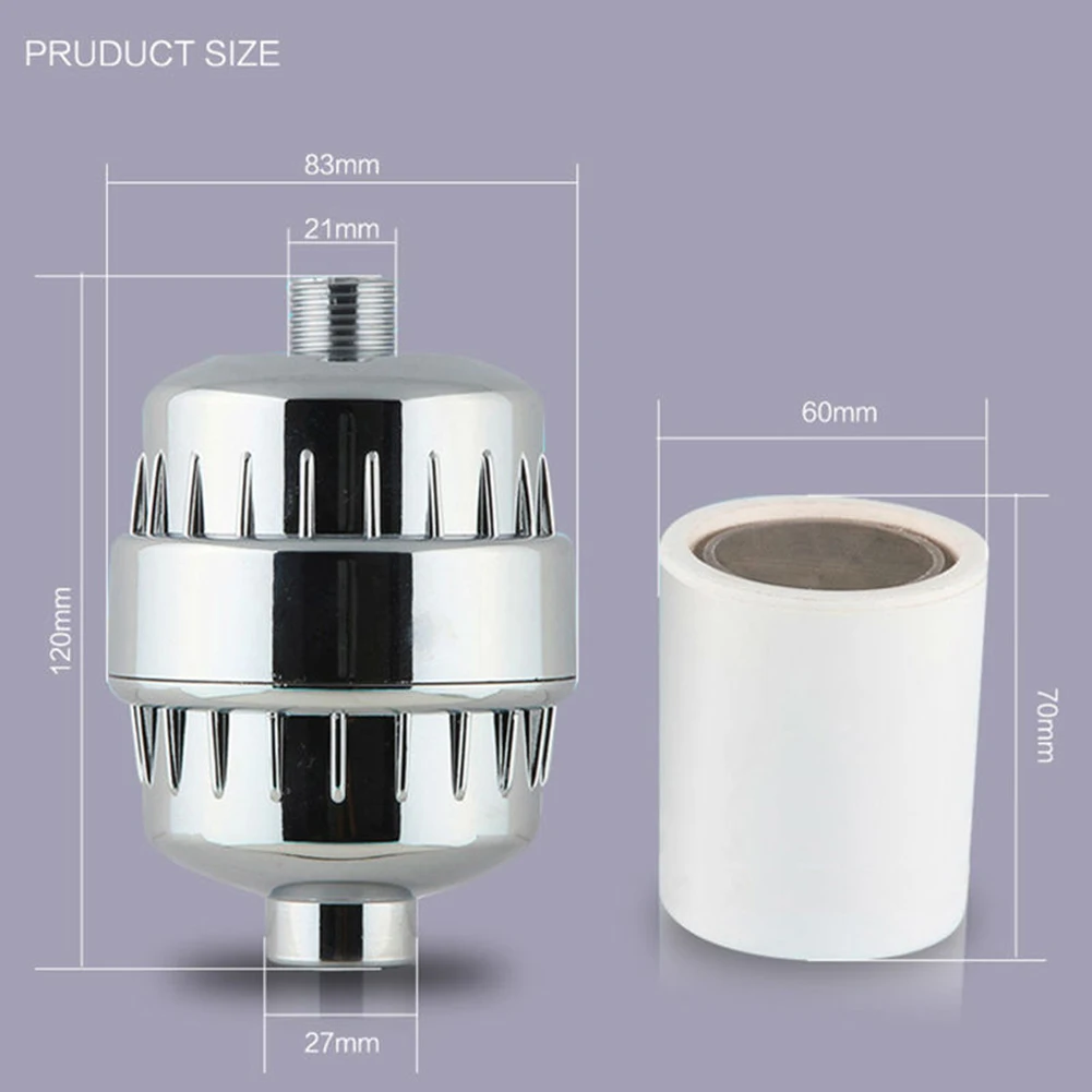 

17 Stage Bath Water Purifier Bathroom Shower Filter for Hard Water Activated Carbon Showerhead Water Filter Removes Chlorine