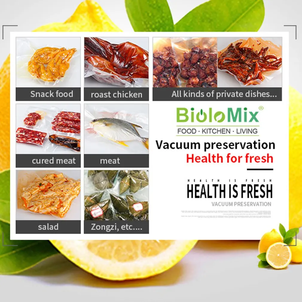 

Automatic Vacuum Sealer Packer Vacuum Air Sealing Packing Machine For Food Preservation Dry & Wet Food with Free 10pcs Bags