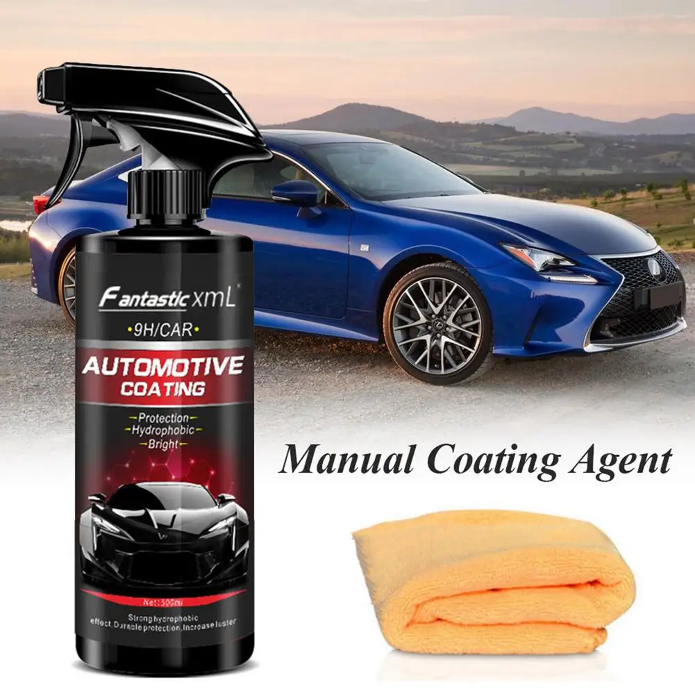 

500 мл автомобильное керамическое Нано покрытие, жидкое нано-покрытие, Гидрофобный слой, полировка краски, средство для полировки автомобиля...