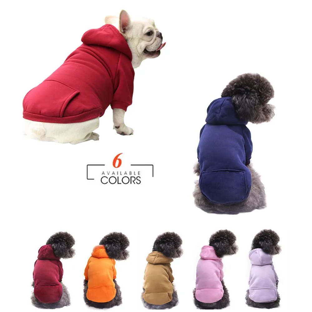 

Pet Dog Clothes Sport Style Pupply Hoodies Jacket Winter Warm Hooded Sweatshirt For Small Medium Dog Chihuahua Clothing