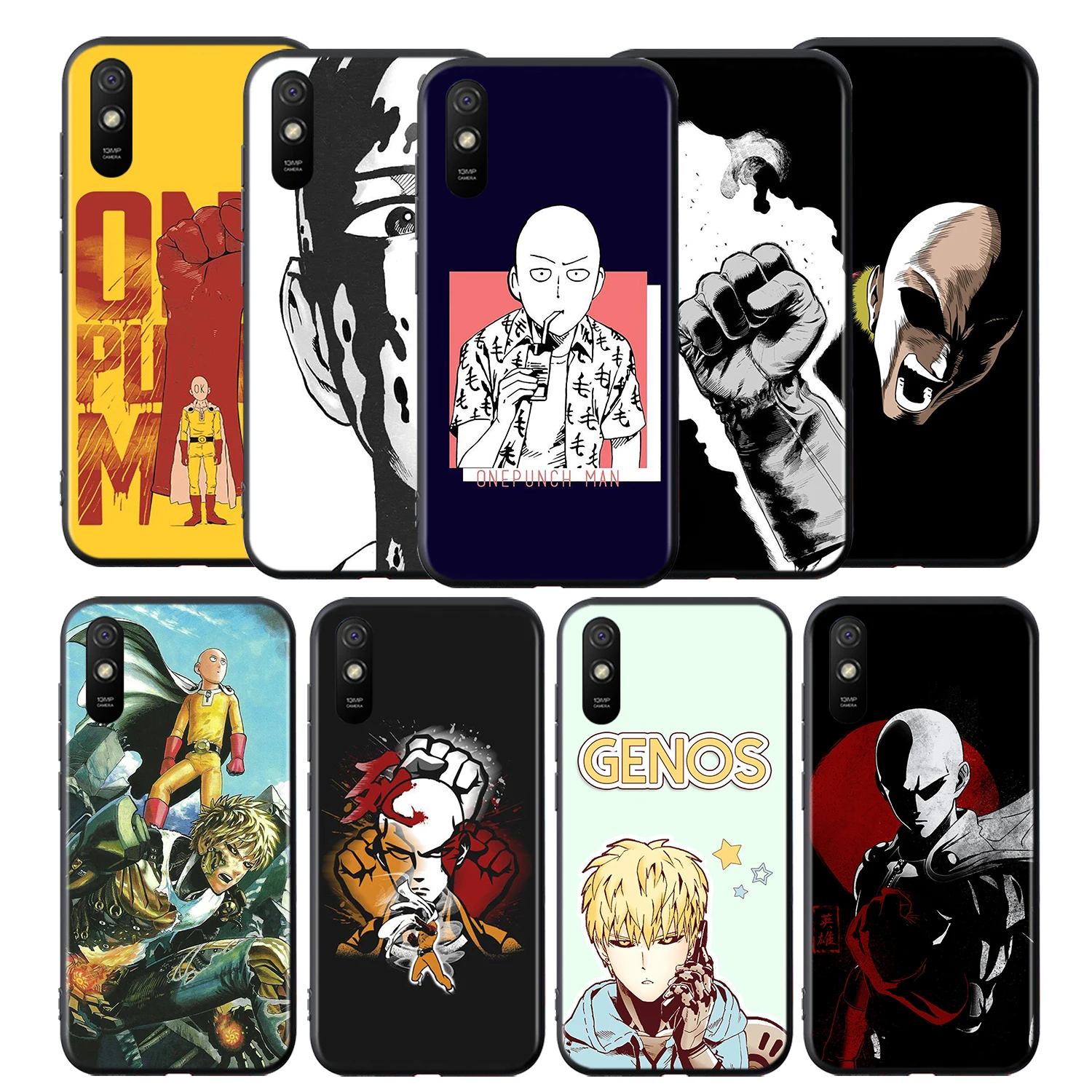 

One Punch Man Anime Silicone Cover For Xiaomi Redmi 9 9T 9C 8 7 6 Pro 9AT 9A 8A 7A 6A S2 5 5A 4X Plus Phone Case