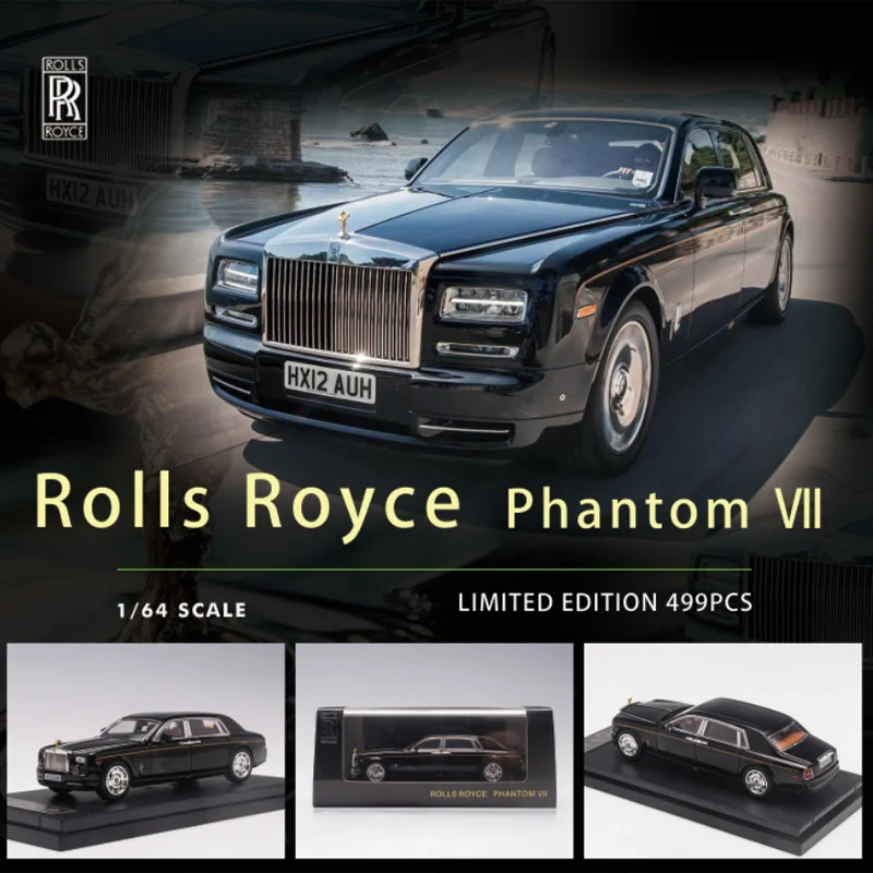 

Original Black Gold Label 1:64 Rolls-Royce Phantom VII7 Seventh Generation Phantom Alloy Limited Car Model Collection Gift