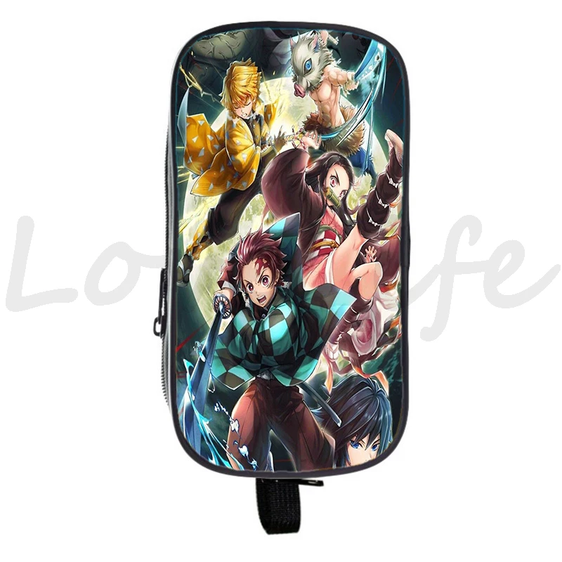 Япония Аниме демон S слой Карандаш Чехол для телефона двойной карандаш на молнии