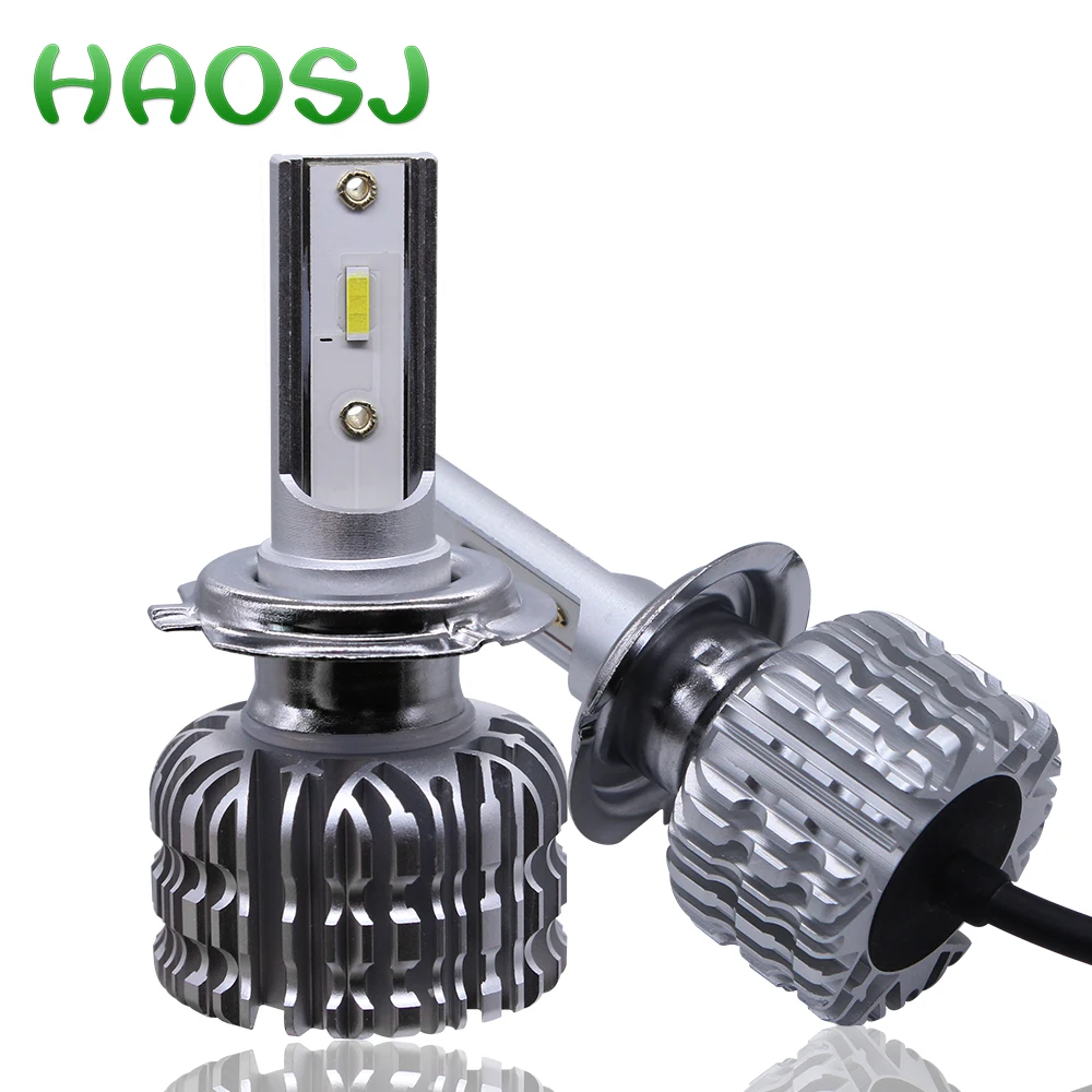 Светодиодные фары головного света HAOSJ H4 H7 H11 9005 9006 HB3 HB4 36 Вт 6500 лм K светодиодный ные