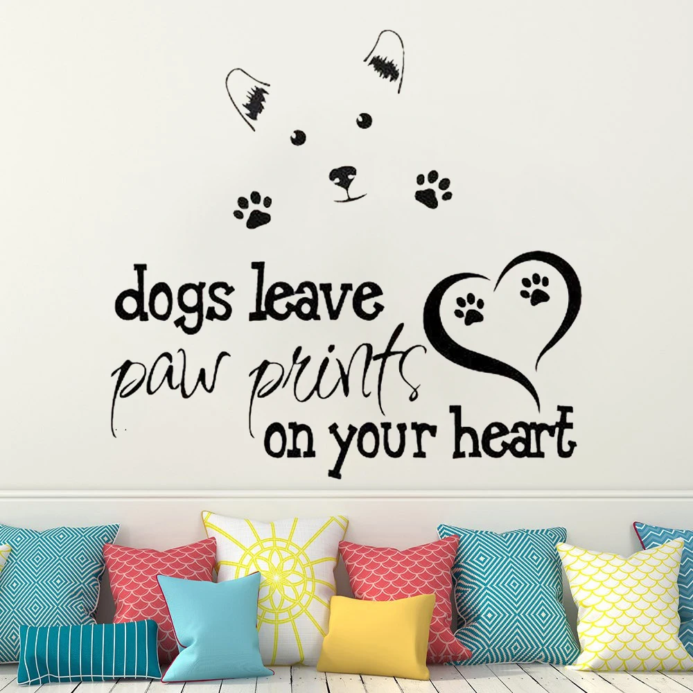 

Wall sticker for Shop window decor Dogs Animals anime Best fiend Pet shop wall decal for kids rooms decoration Wall Decals HQ73