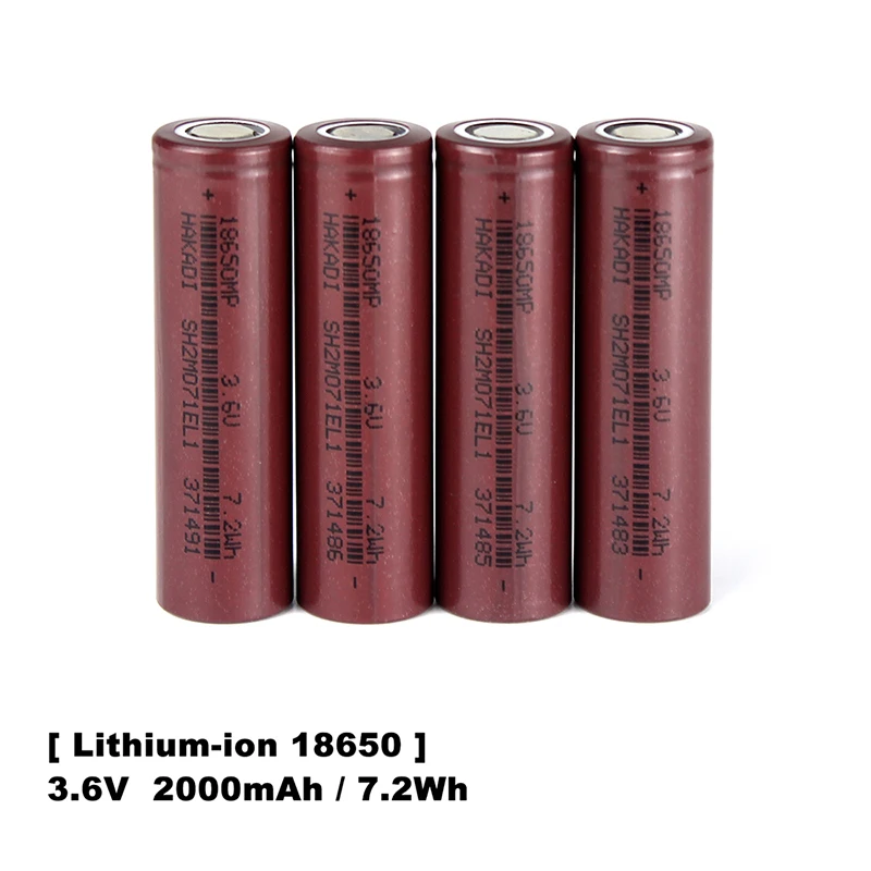 

18650 3.7V 2000mah Batteries Lithium-ion Rechargeable 3C-5C Discharge For Power Tool DIY 24V 36V 48V Scooter Ebike Battery Pack
