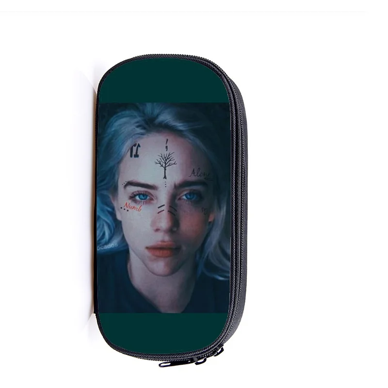 30 Billie Eilish чехол для карандашей, косметичка для женщин, косметичка billie elish, косметичка для девочек-подростков, пенал, школьный чехол, принадлежности - Цвет: 30