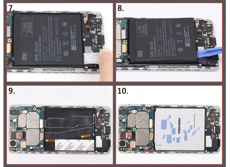 Nohon Аккумулятор для Xiaomi mi 4C 5S 6 5 4 mi 4 mi 5 mi 6 mi 4C батарея BM36 BM35 BM39 BM22 BM32 замена мобильного телефона батарея для телефона инструменты