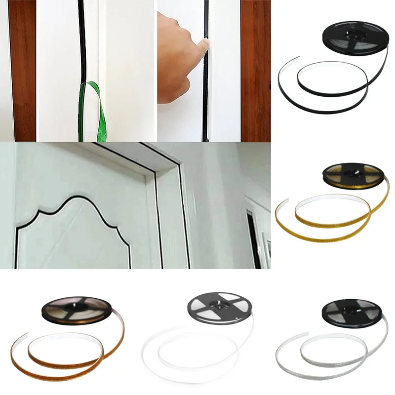 6 м самоклеящаяся Красота край стены пола в стиле вечеринки Зазор линии лента с