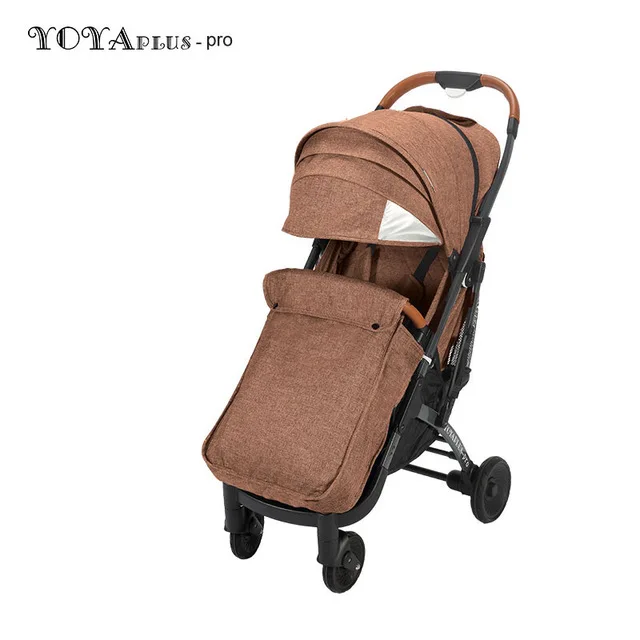 Brown YOYA Plus Pro детская легкая коляска с чехлом для ног Yoyaplus Pro коляска для зимы детская коляска пейзаж из путешествия коляска - Цвет: Brown