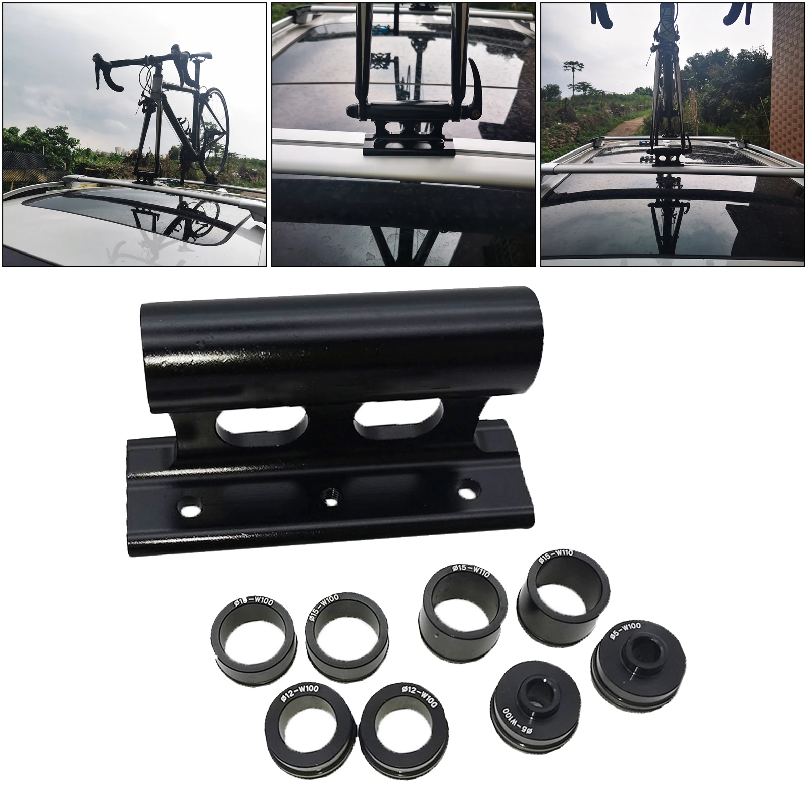 

Lightweight Bike Car Roof Mount Rack Mount Block Thru Axle Carrier Adapters