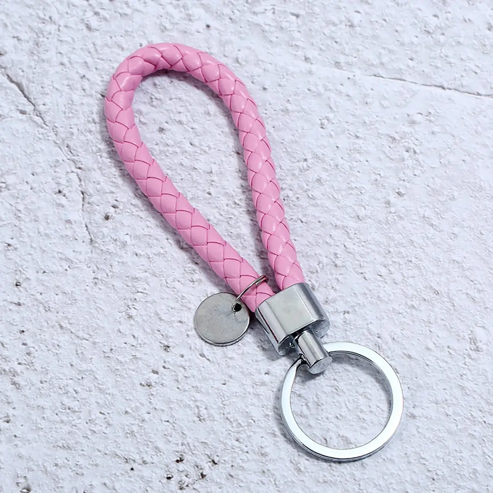 Креативный кожаный брелок с веревкой ручной работы для ключей черный|Ловцы снов