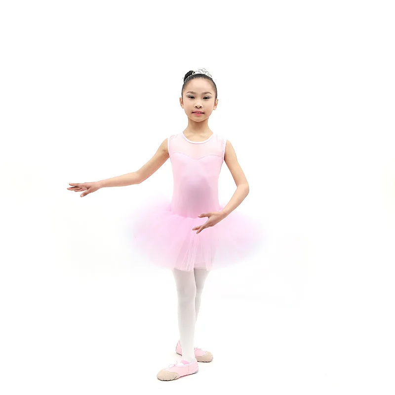 Детское балетное танцевальное платье балерины Тюлевое Сетчатое юбка Одежда для