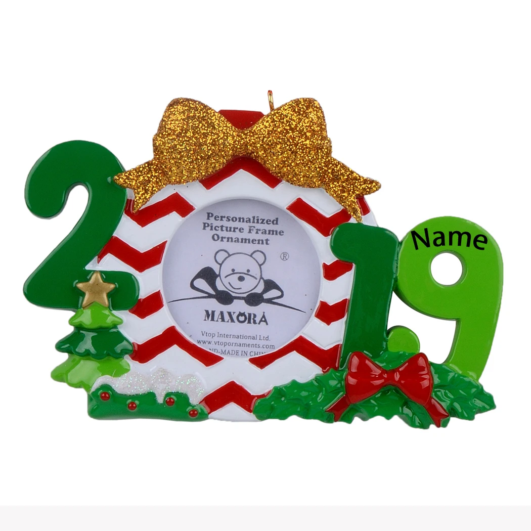 Оптовая продажа рамка для фотографий из смолы 2019 рождественские украшения