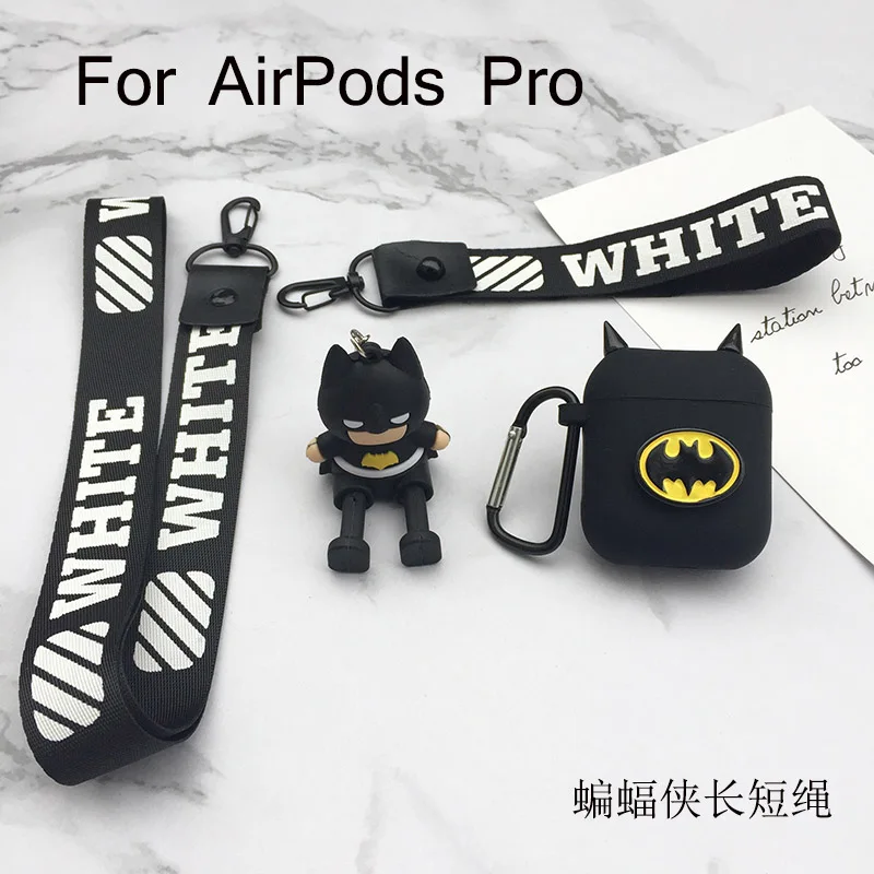 AirPods Pro-1 Чехол для наушников с героями мультфильмов «Железный человек», «Капитан Америка» для Apple AirPods Pro 1 2 i13 TWS, силиконовый чехол, брелок, кабель, «Человек-паук», подставка - Цвет: AirPods Pro-1