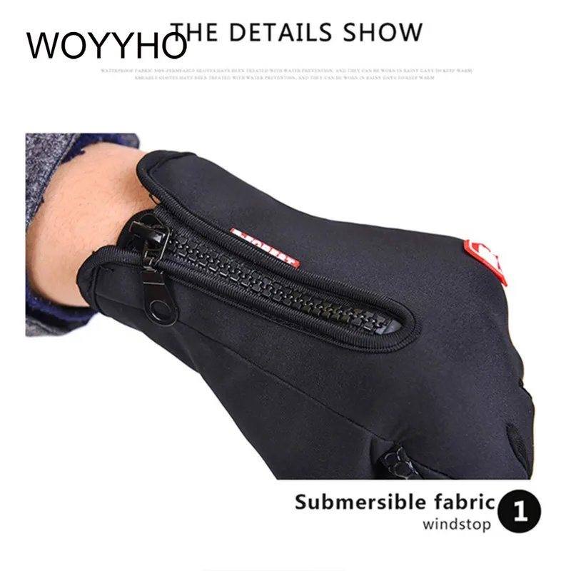 Нескользящие походные перчатки для мужчин и женщин флисовые сенсорного экрана