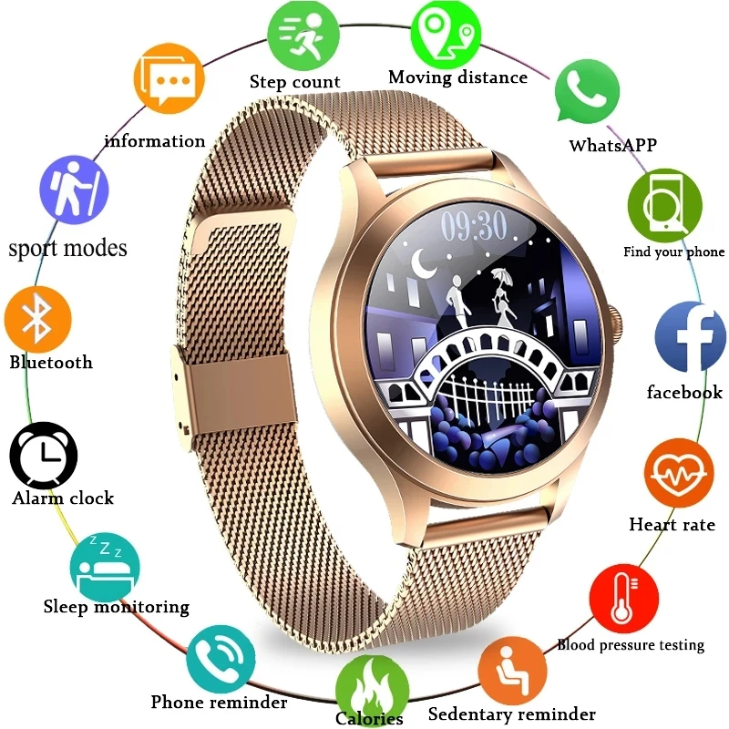 

YABOLI New Smart Watch Men Women Heart Rate Information Reminder Multi-function Smartwatch For Android IOS Reloj inteligente+BOX