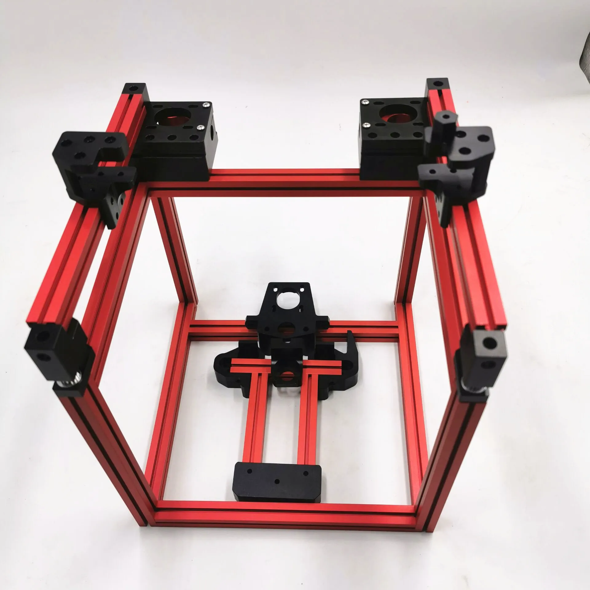 

Funssor Voron V0 Corexy, 3D принтер 1515, комплект рамок для экструзии с черными/красными металлическими деталями, обработанными на станке с ЧПУ