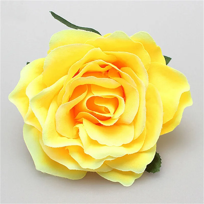 

10 Colors Fashion Women Girls Elegance Hair Clips Large Simulation Rose Flowers Cloth Hair Claws Headbands DIY Hair Accessories