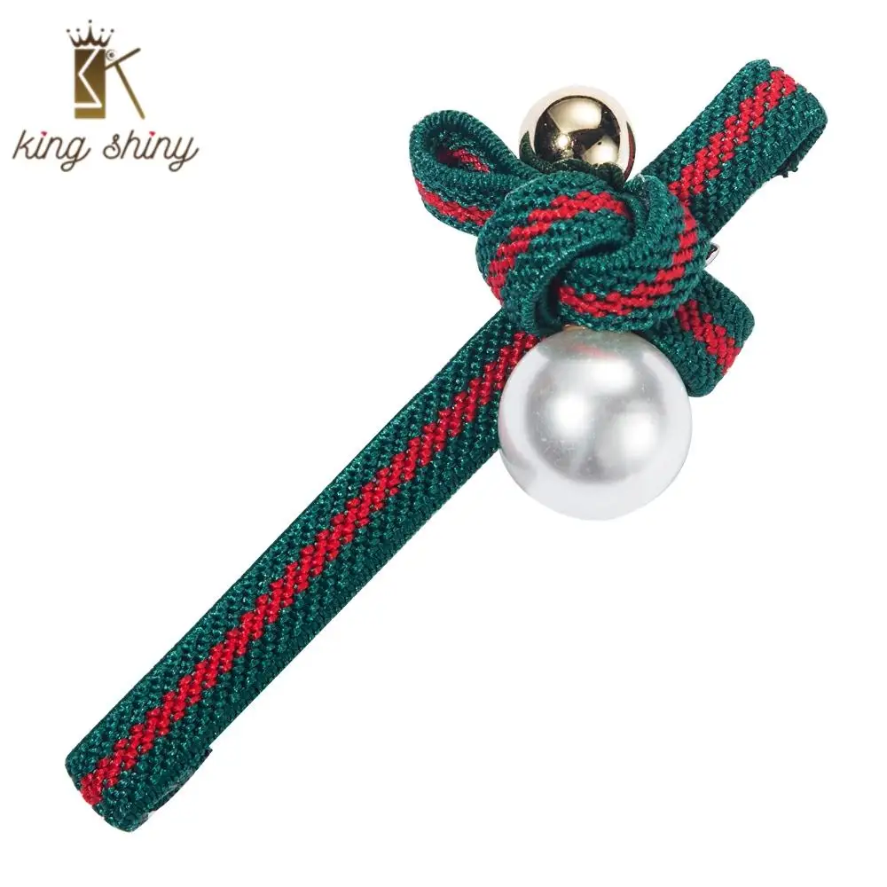

Korean Elegant Simulated Pearl Cross Hair Clip for Woman Simple Design Ins Style Bow BB Barrettes Girls Party Hair Accessories