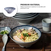 1pc restaurant ramen bowl ramen container bowl restaurant soup bowl plastic imitation porcelain soup bowl in noodle shopblue