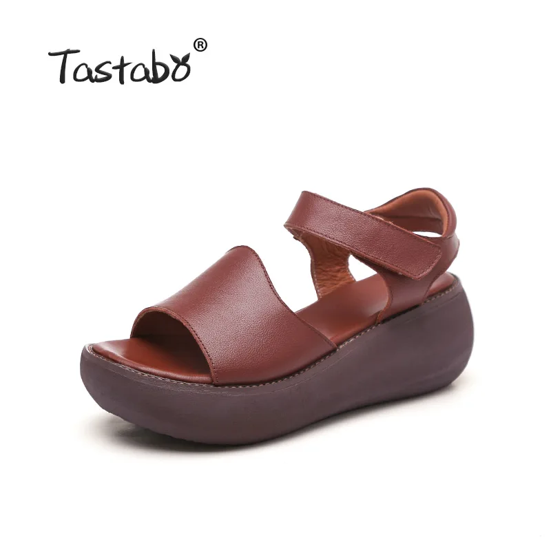 Женские босоножки на танкетке высоком каблуке летняя обувь платформе H5806 | Обувь