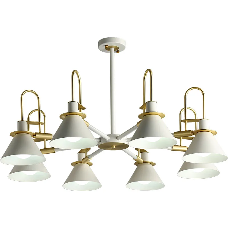 

Factory direct sales of new modern LED ceiling lights Nordic simple personality horn cover chandelier bedroom living room LED li