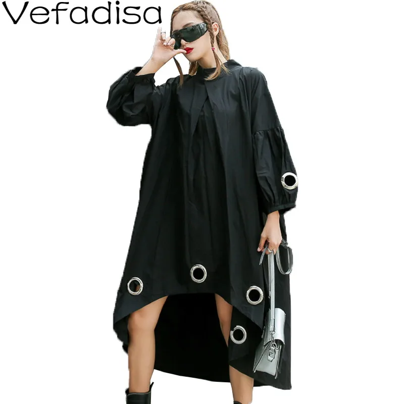 Vefadisa черного листового железа кольцо украшения женское платье большого размера