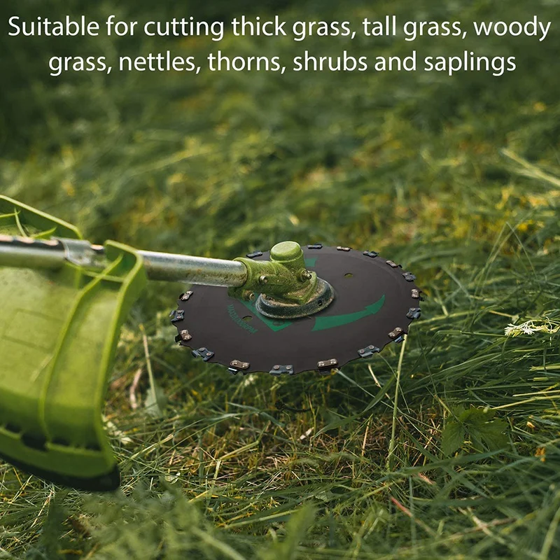 

9 Inch Saw Blade Triple-cornered Blade Cutter Blade Carbide Tipped Grass Blade Steel Teeth Trimmer