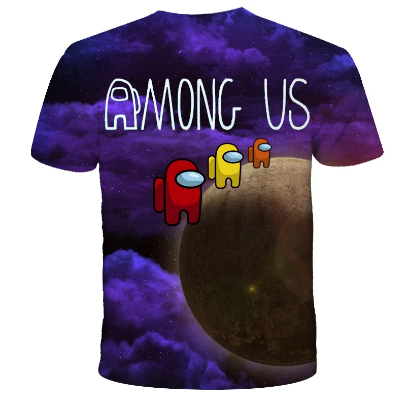 

T-Shirt pour enfants garons parmi nous, imprim dessin anim 3D, rouge drle pour filles, vtements pour enfants, hauts pour b