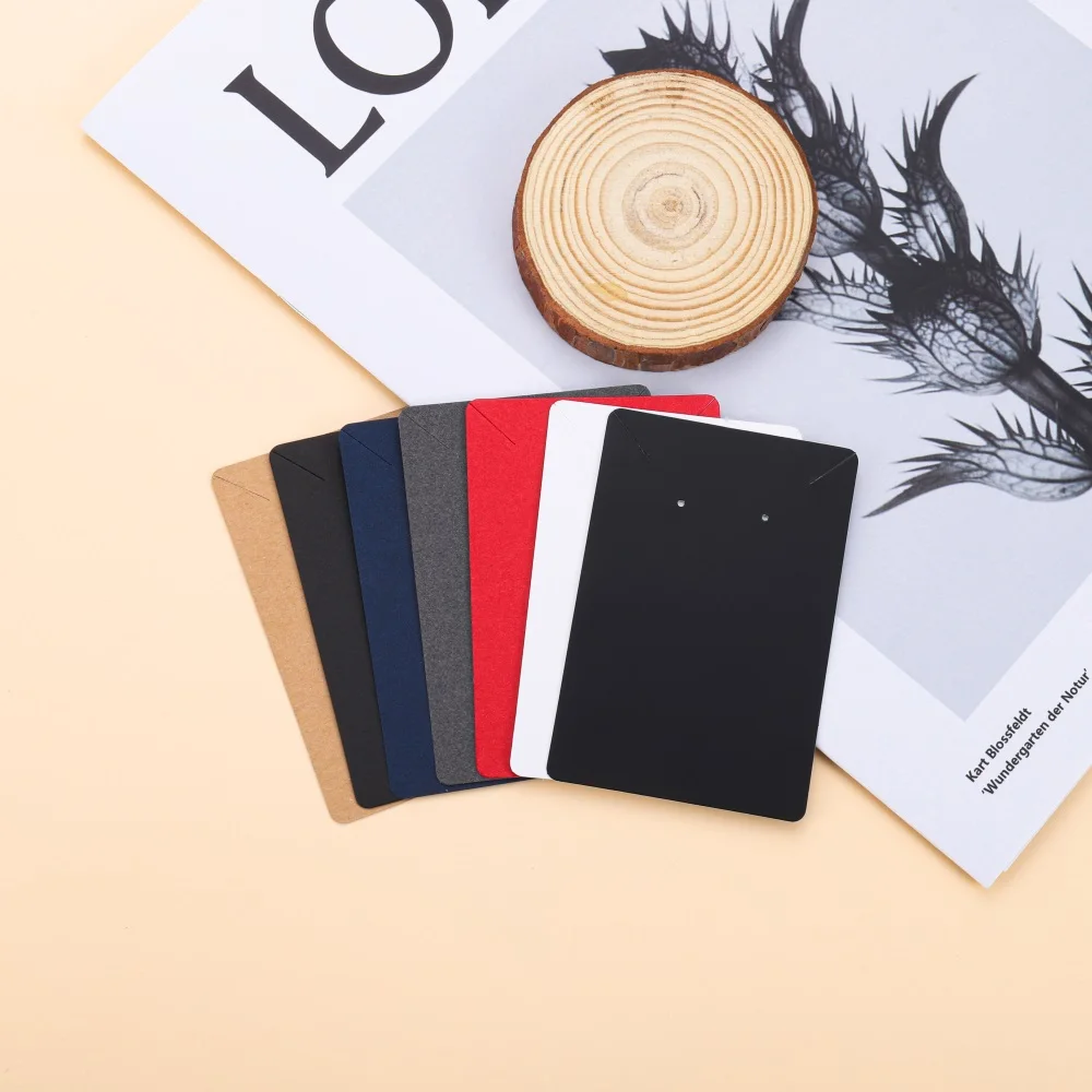 Коричневая картонная подвеска для украшений 6 х9 см 50 шт