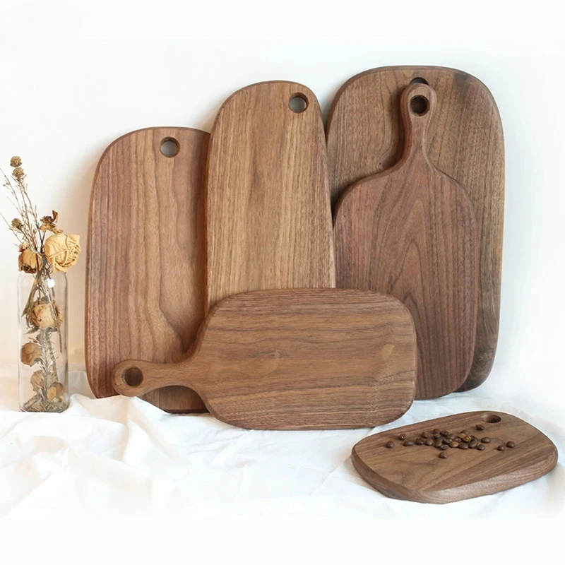 

Cutting board Black walnut chopping board Bread board Sushi plate Real wood tray Pizza board Chopping Blocks
