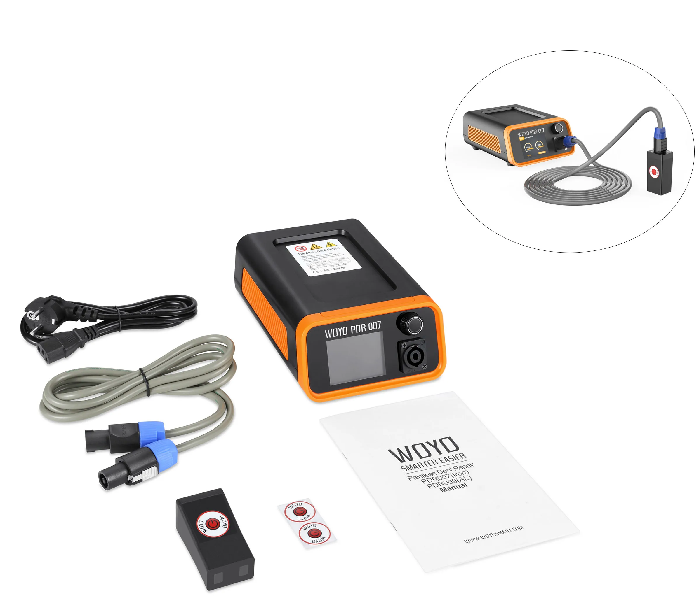 

WOYO Megnetic Induction Heating PDR007 Hot box Dent Repair Tool for Steel/iron car body repairing