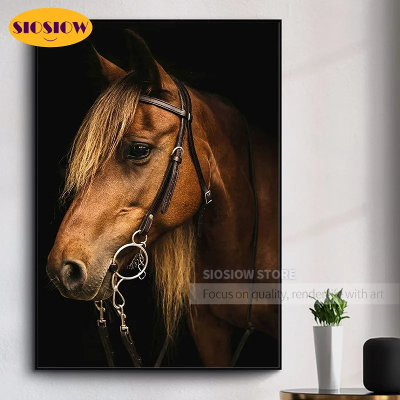 5d сделай сам алмазная живопись голова лошади полноразмерная вышивка мозаика