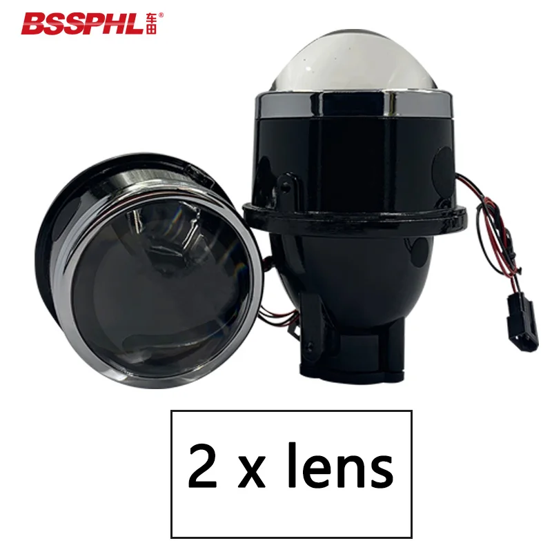 only lens BSSPHL 3,0 дюймов Биксеноновая HID автомобильный Автомобильный Стайлинг противотуманная фара объектив проектора Hi/Lo луч универсальная противотуманная фара автомобиль модифицированный H11 HID лампы - Цвет: only lens