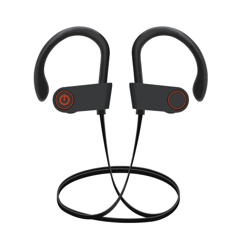 Bluetooth гарнитура с креплением на уши Спортивная не спадает совместимая мягкие