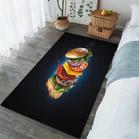 delicious hamburger 3d all over printed rug non slip mat dining room living room soft bedroom carpet 01