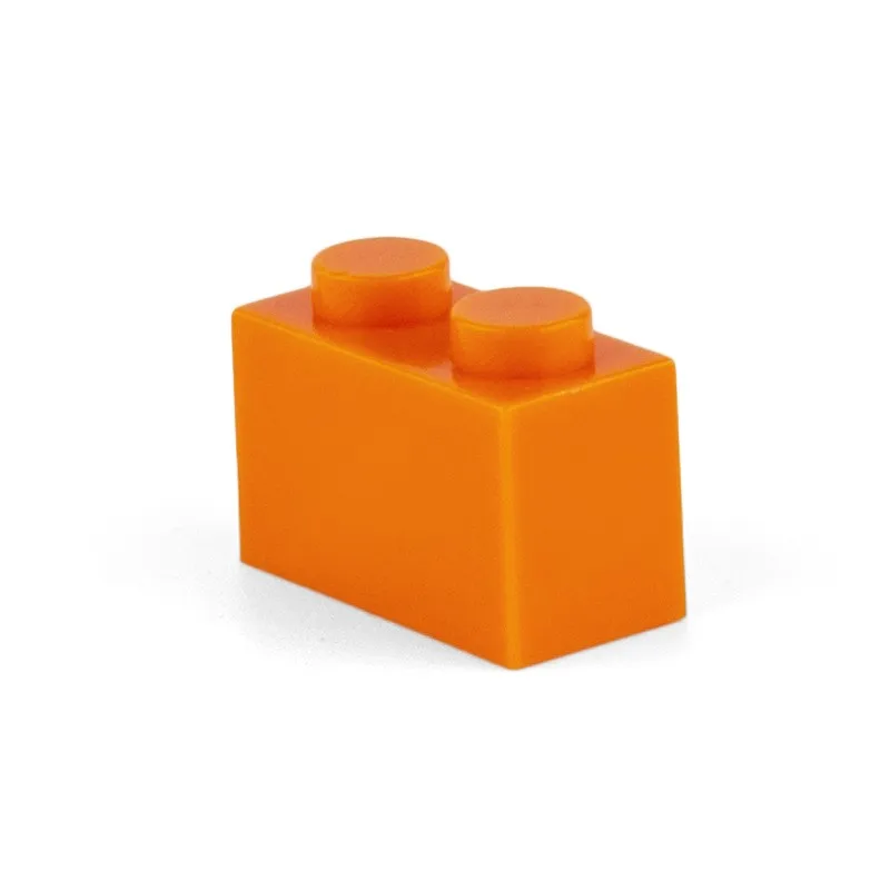 

125pcs DIY Building Blocks Thick Figures Bricks 1x2Dots Educational Creative Size Compatible With 3004 Plastic Toys for Children