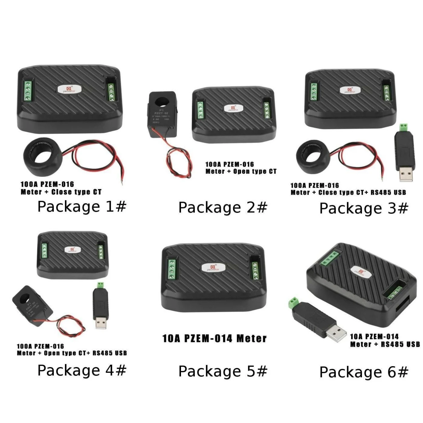 Многофункциональный 10 А/100 А измеритель напряжения тока Частота питания активная
