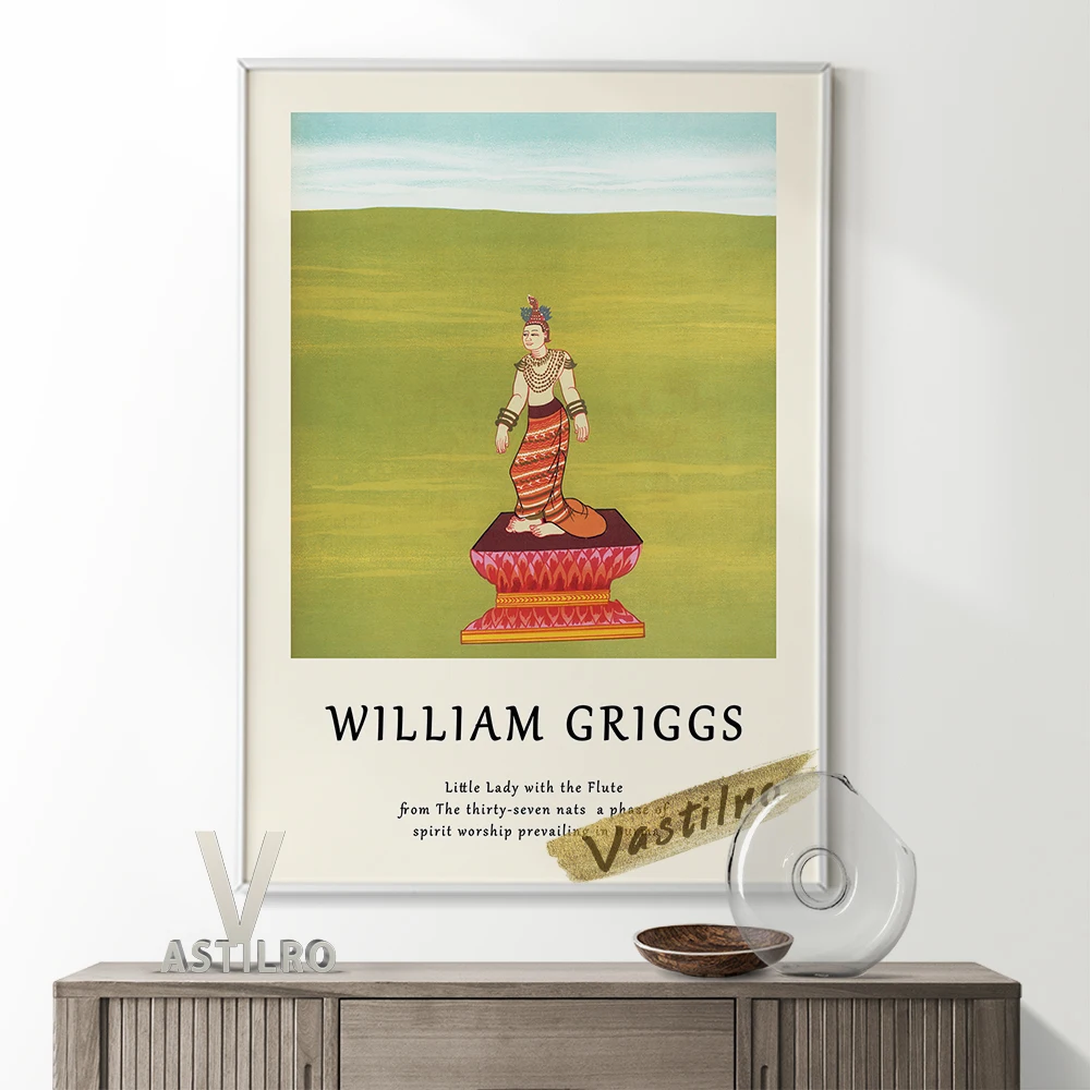

William Griggs Color Lithography Exhibition Museum Art Prints Poster Hinduism Character Illustration Canvas Painting Wall Decor
