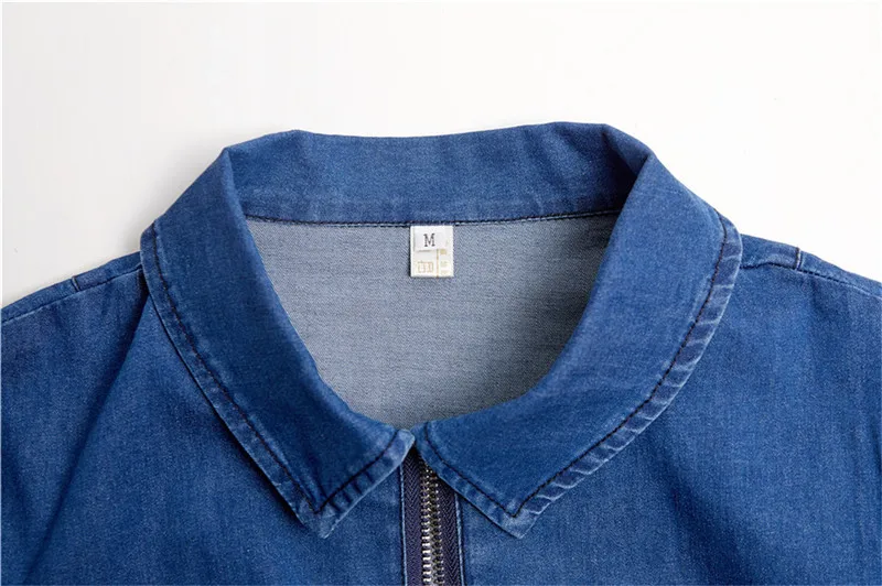 

Kpop Korean Celebrity Streetwear Sexy High Waist A-Line Denim Dress Women Club Fashion Short Sleeves Zipper Lapel Mini Dresses