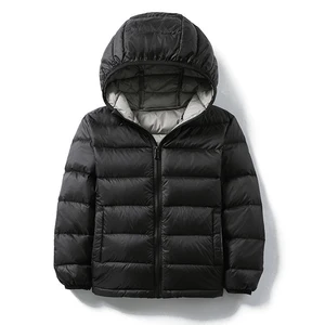 High Quality Kids Duck Down Jackets 2022 New Ultra Light Hooded Winter Coats for Boys Girls Portable in USA (United States)