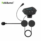 Bluetooth-гарнитура kebidumei для мотоциклетного шлема, Bluetooth-Интерком, MP3, GPS, переговорное устройство V4.0, наушники для мотоцикла и велосипеда