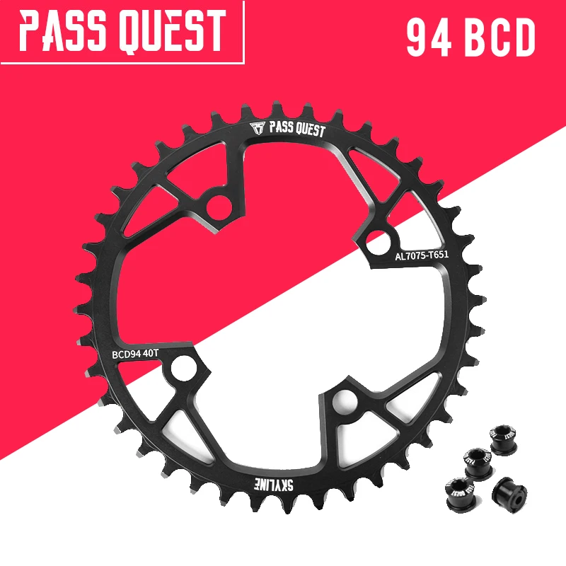 PASS QUEST 94BCD MTB горный велосипед цепь колеса велосипеда узкое широкое цепное кольцо