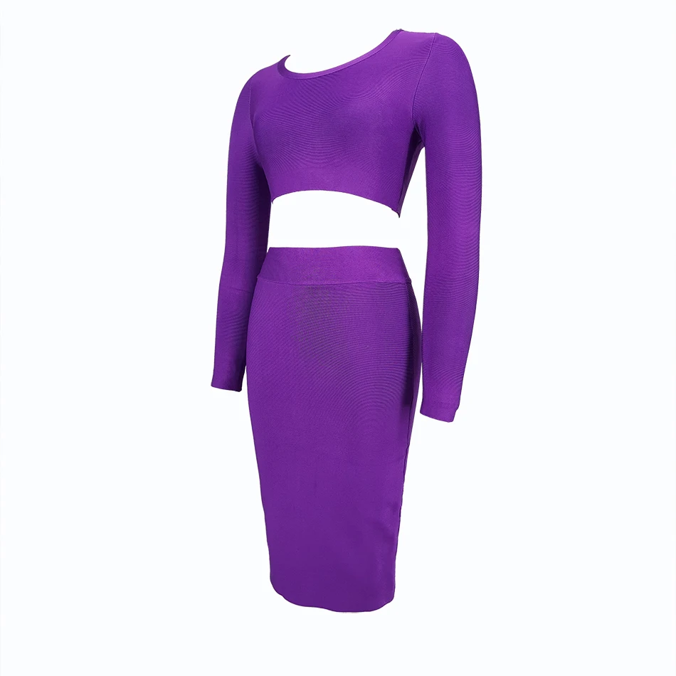 Женское платье с длинным рукавом серое синее фиолетовое о-образной горловиной |